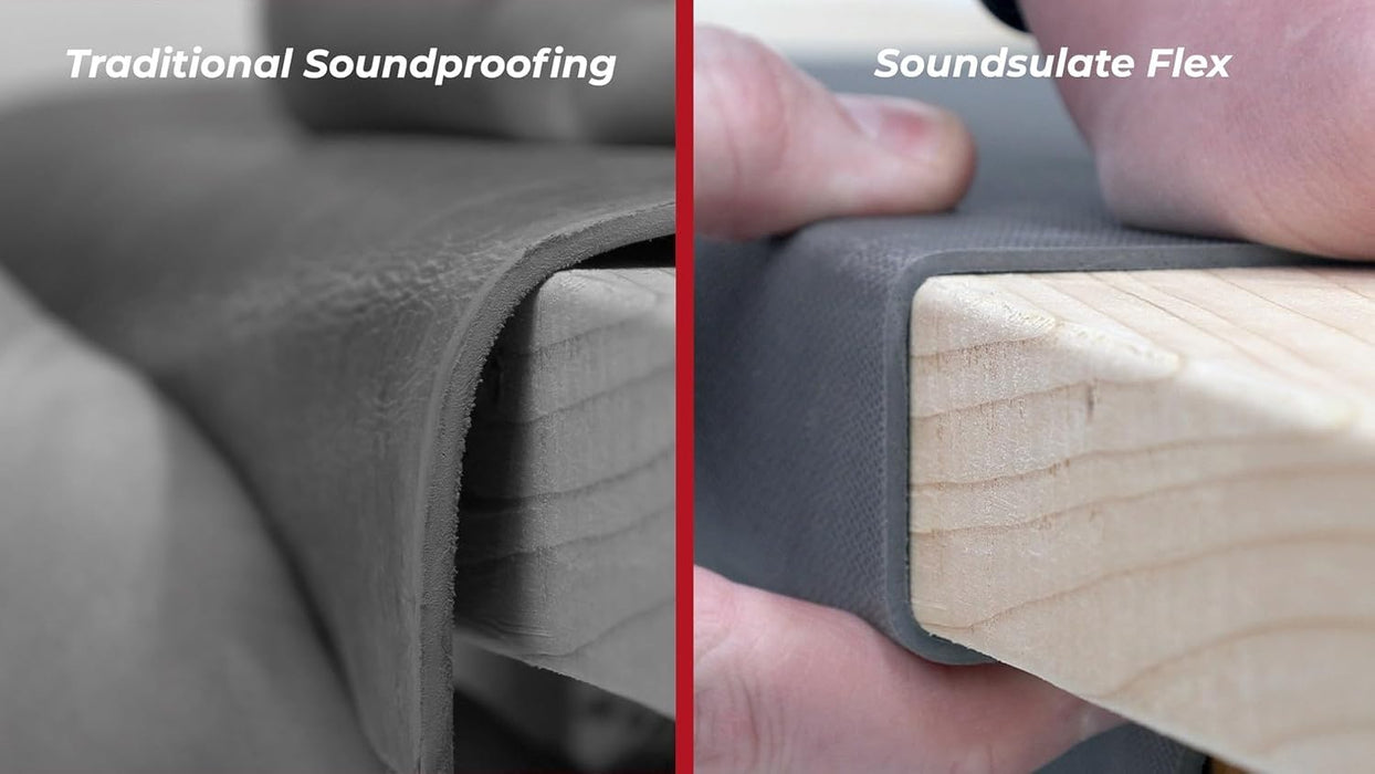 Soundsulate Flex™, 1 lb. Mass Loaded Vinyl (MLV) Soundproofing Barrier, Noise Blocking for Walls, Ceilings, Home Theaters & Automotive, See All Options, Made in USA.