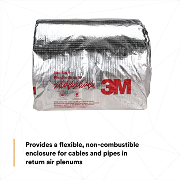 3M Fire Barrier Plenum Wrap 5A+, 1/2" x 2' x 50'/ Wrap.