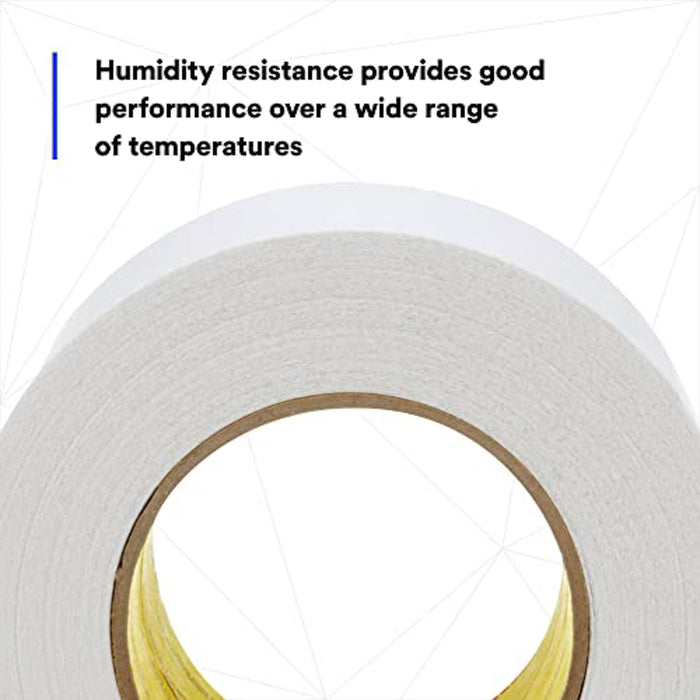 3M Venture Tape Vinyl Seaming Tape 460V, White Color, Embossed, Resists Lifting, Cold Weather Adhesion, 2.83 in x 50 yd