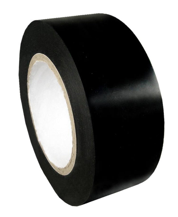Vinyl Tape 1" x 100' ea, Three (3) Rolls per Pack, by Royal Black or White