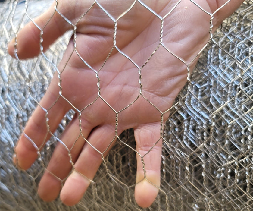 22 Ga. Chicken Wire, Hex Mesh Stainless Steel