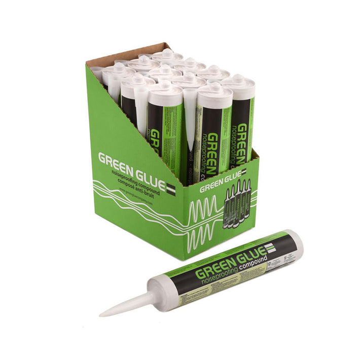 Green Glue Soundproofing, Damping Compound 12 Tubes, 29 oz ea.