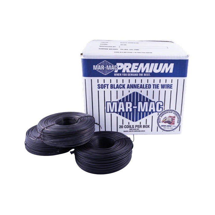 Premium Black Annealed 16 GA Coil WIRE - 3.5 lb Spools, 20 Coils Per Box