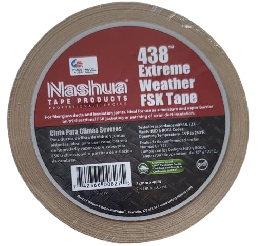 Nashua 438 Extreme Weather FSK Tape 2.83 in. x 50.3 Yards.