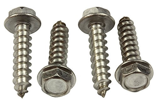 Stainless Indented Hex Washer Head Screw, Choose Size/Quantity, 18-8 (304) Stainless Steel Screw by Bolt Dropper